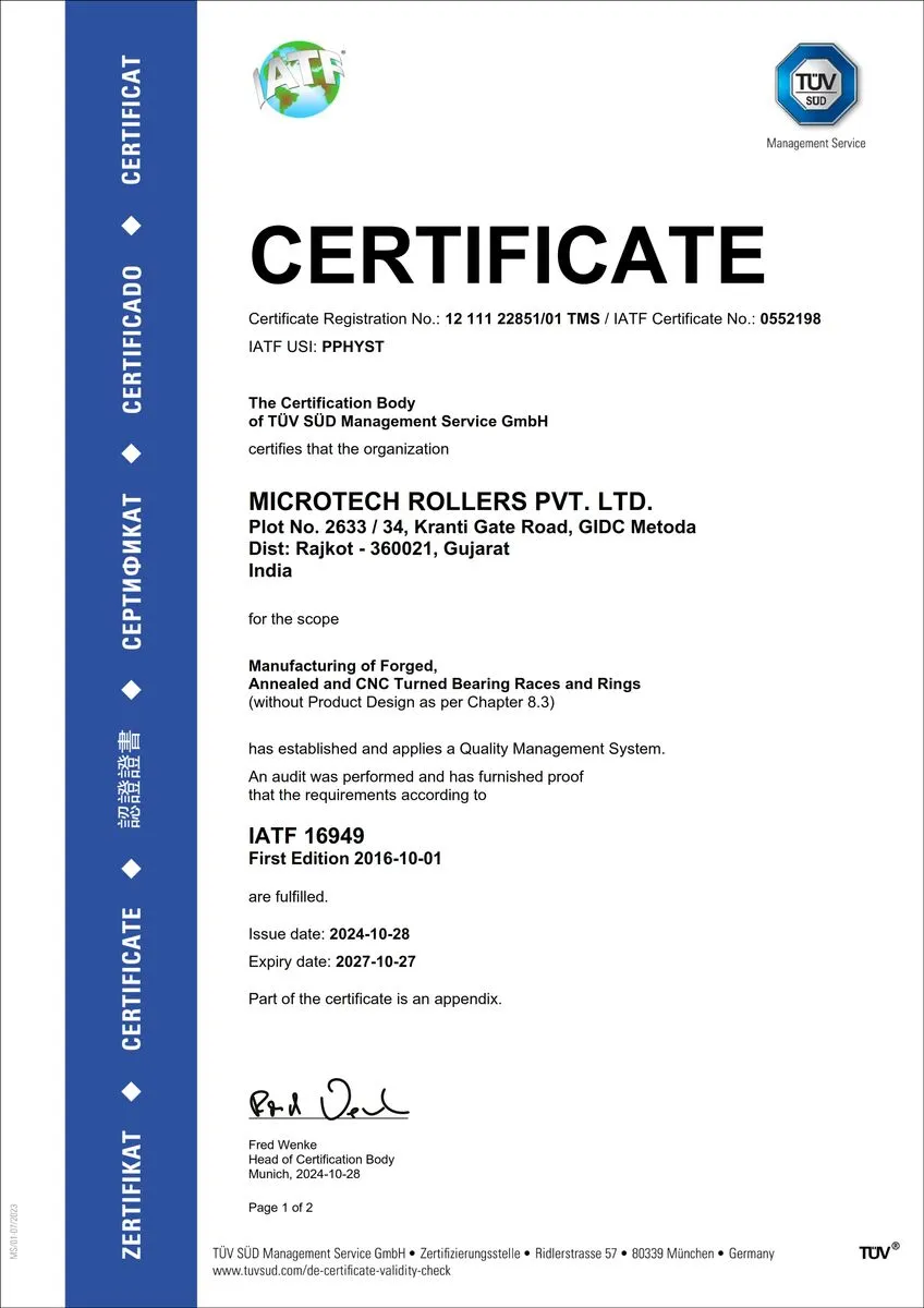 IATF 16949 Certification